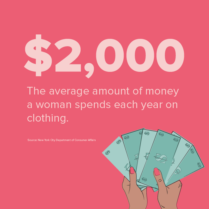 The Average American Woman Spends $2,000 a Year to Get Dressed - The Shift  : The Shift